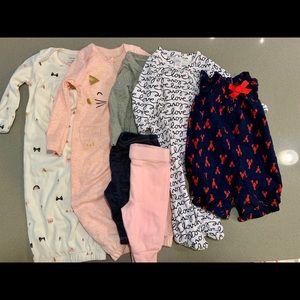 Newborn clothes, swaddle, striped nursing cover,